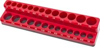 Merkloos / Sans marque HBM magnetische accessoirehouder 26-delig 1/4 inch metrisch, blauw, 234x54x36 mm