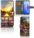B2Ctelecom OPPO Reno8 Flip Cover Amsterdamse Grachten