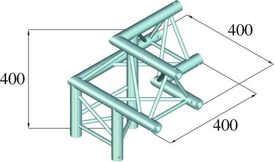 ALUTRUSS DECOLOCK DQ3-PAL32 3-Way Corner 90°