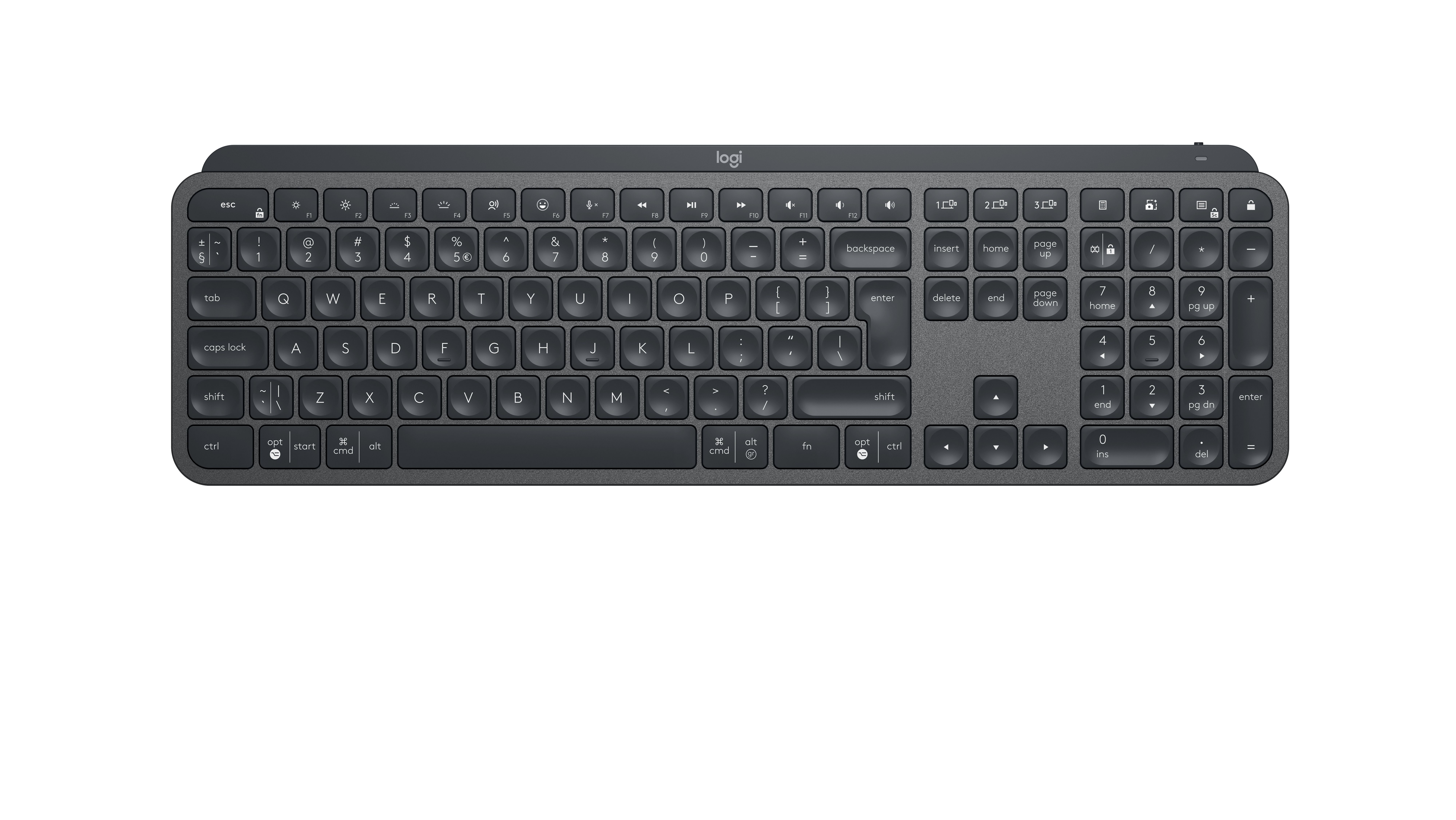 Logitech MX Keys for Business - Bluetooth - German - Graphite