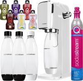 SodaStream Art fontaine à eau, blanc, incluant 1 bouteille + 2 bouteilles SodaStream 1L Fuse, noir + Bolero