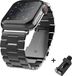Swissten Bracelet de montre en métal pour Apple Watch 42-44-45 mm - Noir