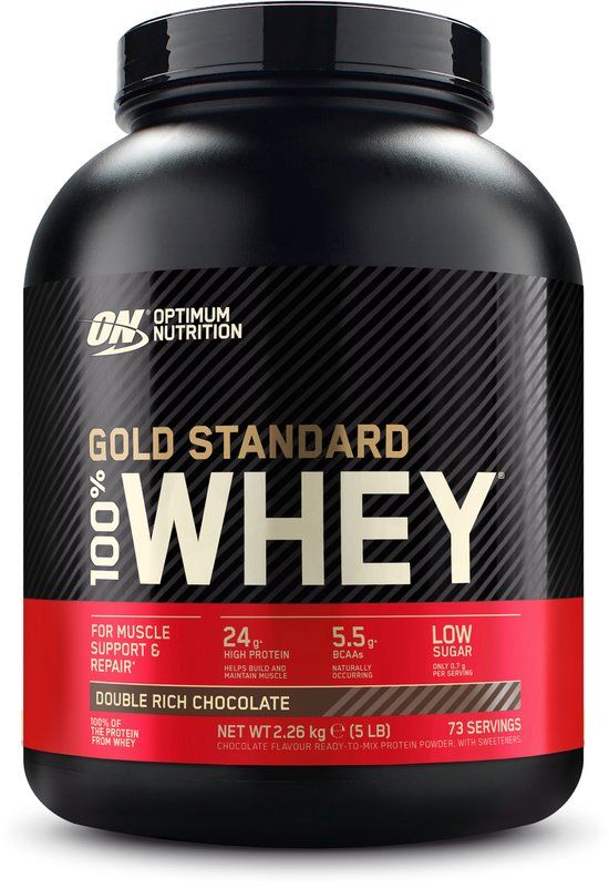 Optimum Nutrition - 100% Whey Gold Standard Protein - Double Chocolate - 2270g