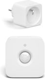 Philips Hue Voordeelbundel met 1 Hue Slimme Stekker België en Frankrijk (Type E) en 1 Hue Bewegingssensor voor Binnen