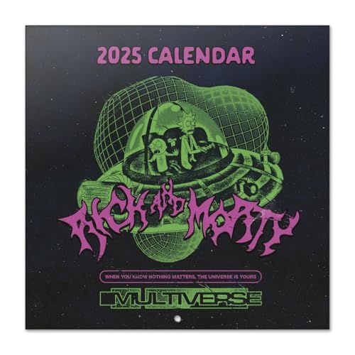 Grupo Erik Kalender 2025 Rick & Morty - 30x30 cm - Wandkalender