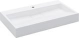 vidaXL Wastafel 80x46x11 cm mineraal gegoten/marmer gegoten wit