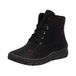 Rieker Dames 55031 Veterlaarzen, zwart, 39 EU