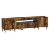 vidaXL LED tv-meubel ALKMAAR 153 x 35 x 43 cm Gerookt eiken