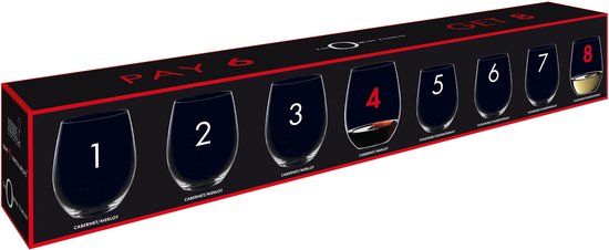 Riedel O Cabernet/ Viognier - set van 8 - Wittewijnglas - 620 ml