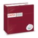 Fato, Droge papieren servetten, Airlaid, met bestekzak, stoffen effect, verpakking van 50 servetten, grootte 40x40, kleur bordeaux