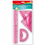 Merkloos Meetinstrumenten Set: Liniaal 30cm, 2 Winkelhaken, Graduatiemeter