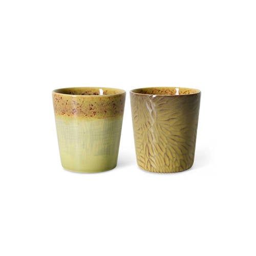 HKLIVING Van Gogh koffiekopje 70s (Ø7,5 cm) (180 ml) (set van 2)