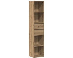 vidaXL Boekenkast 36x30x171 cm bewerkt hout artisanaal eikenkleur