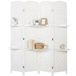 HOMCOM Paravent - Fibre de papier - 160x1,6x170cm - Blanc