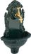 Merkloos Relaxdays muurfontein met kraan - 40 x 24,5 x 15 cm - buitenkraan met wasbak - groen