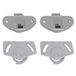 cyclingcolors 2 x complete set voor schuifdeur, frame en geleiding van kunststof, rolrail, accessoires voor schuifdeur, grijs
