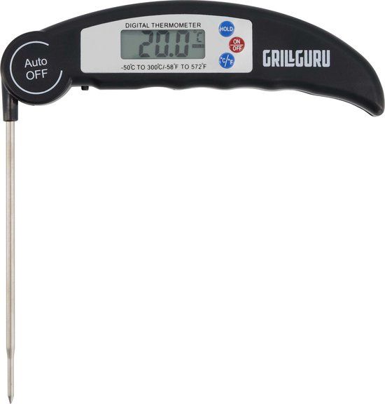 Grill Guru Kernthermometer - Zwart - Barbecuethermometer