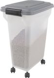 IRIS Air Tight Food container ATS-M - Kunststof - 20 liter - Transparant/Grijs - Met schepje