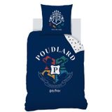 Harry Potter Dekbedovertrek Poudlard - Eenpersoons - 140 x 200 cm - Katoen