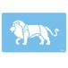 PME Lion taartdecoratiesjabloon 1 stuk(s) Blauw Rechthoek ABS