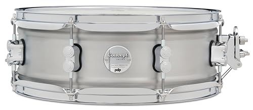 PDP Concept Series Metal Snare, 14" x 5", 1.2mm Natural Satin Brushed Aluminum