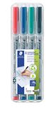 STAEDTLER Lumocolor 316 Non-permanent OHP-stiften – 4 kleuren, 0,6 mm