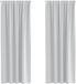 vidaXL Rideaux occultants à œillets 2 pcs gris clair 260 x 140 cm