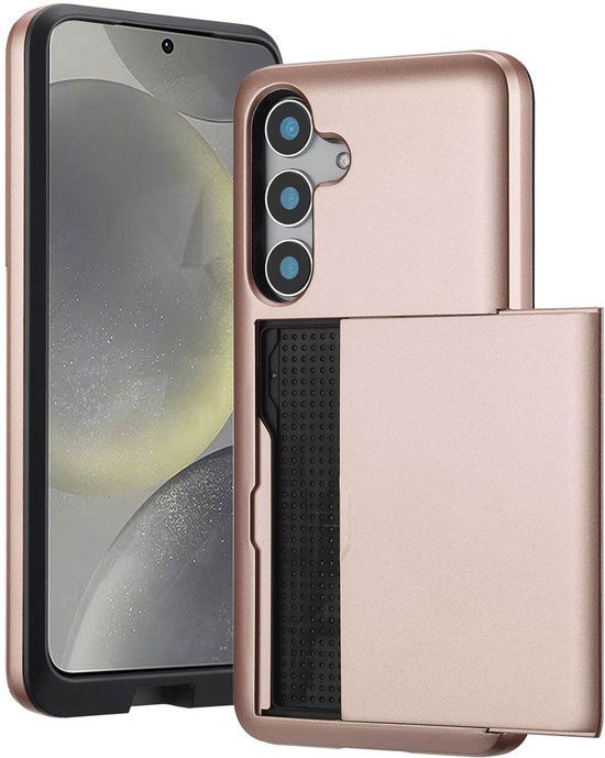 imoshion Hoesje met Pasjeshouder - Geschikt voor Samsung Galaxy S25 - Rosé Goud