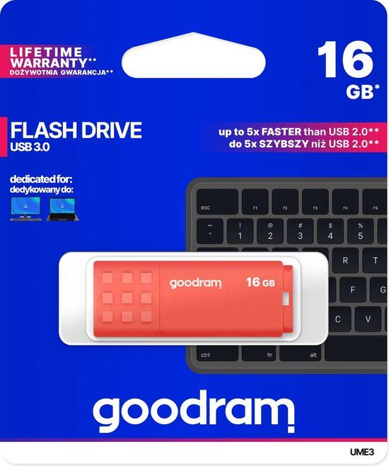 GoodRam UME3 USB stick 16 GB - Orange