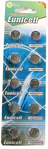 EUNICELL AG13/LR44/L1154/357/A76/SR44/G13 knoopcel, 10 stuks