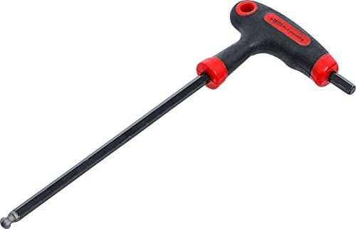 KRAFTMANN 7882-6 Schroevendraaier met T-greep en zijblad | Binnenzeshoek/binnenzeskant met kogelkop 6 mm