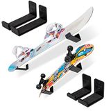 GoSports Universele snowboard- en skateboarddisplayrekken voor wandmontage - 2 stuks met schuim gevoerde hangers