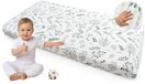 Medi Partners Hoeslaken Mousseline 140x70 cm Babybedlaken Kinderbed Hoeslaken 100% Katoen - Mousseline Beddengoed Babymatras Slaapzak Babybed (Olijfbladeren)