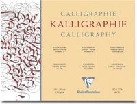 Clairefontaine Kalligrafieblok – Formaat 24 x 30 cm - 25 vellen – Gewicht 130g