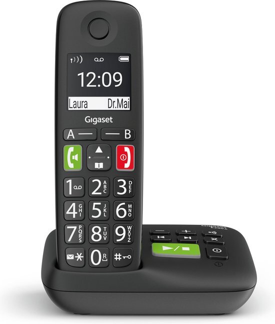 Gigaset Draadloze Telefoon E290ar Single Met Geïntegreerd Antwoordapparaat
