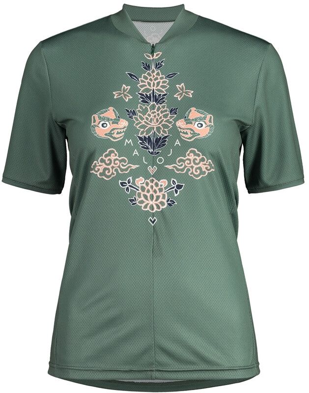 Maloja CurunaM. All Mountain 1/2 Multisport Jersey Korte Mouwen Dames - cypress
