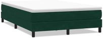 vidaXL Boxspringbed zonder matras, fluweel, donkergroen, 140x220 cm