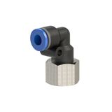 Riegler L-steekschroefverbinding »Blaue serie«, draaibaar, G 1/4 i., voor slang buiten-Ø 12 mm, werkdruk max. 15 bar, kunststof/MS vern.