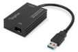 DIGITUS Adaptateur réseau SFP fibre optique USB 3.2 Gen1 – 1 Gbit/s | Sans module SFP – Plug & Play – Convertisseur USB vers fibre optique – Interface fibre optique – Noir
