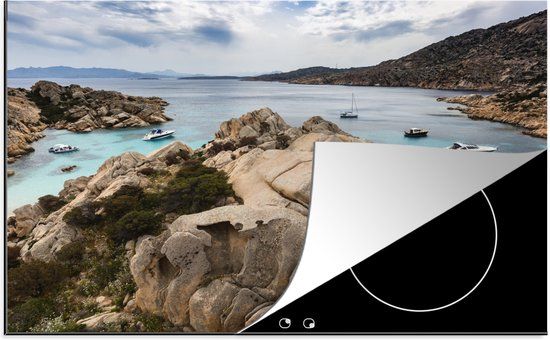 KitchenYeah® Inductie beschermer 77x51 cm - Nationaal park La Maddalena-archipel - Inductie kookplaat accessoire