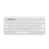 Logitech Pebble Keys 2 K380s - QWERTZ Duitse lay-out, wit