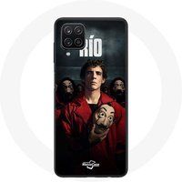 Maniacase Hoesje voor Samsung Galaxy A12 La casa de papel Rio Masker