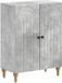 vidaXL Badkamer Opbergkast ALKMAAR Betongrijs 59,5 x 31 x 80 cm
