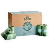 Beco Hondenpoepzakken, 94% gerecyclede plastic mintgeurende navulrollen | Extra dik, 33x22cm & lekvrij; zware, zakvriendelijke hondenpoepzakken; geschikt voor standaard dispensers