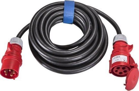 SIROX 362.425 - Stroom Verlengkabel - 25 m - Zwart - 16 A - Voor binnen