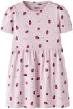 Name it Jurk 'NMFHALINE' Cradle Pink Gebloemd Korte Mouw A-lijn Katoen/Elastaan Kinderen