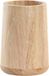 Item International Tandenborstelhouder / drinkbeker - hout - beige - 8 x 11 cm