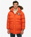 Superdry Everest Longline Gewatteerde Parka Heren Bold Orange S
