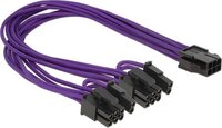 Delock - PCIe 6-pin to 2x PCIe 8-pin Power Cable - 0.3m