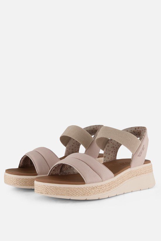 Skechers Slip-ins Bobs Sun Ray - Dames Sandalen - Taupe - Maat 40 - Taupe
